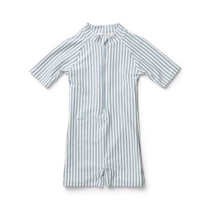 Liewood Max Swim Jumpsuit in seersucker Blue White 98/104cm